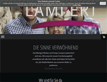 Tablet Screenshot of lampert-weine.ch